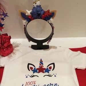 4th of July Unicorn T-shirt
